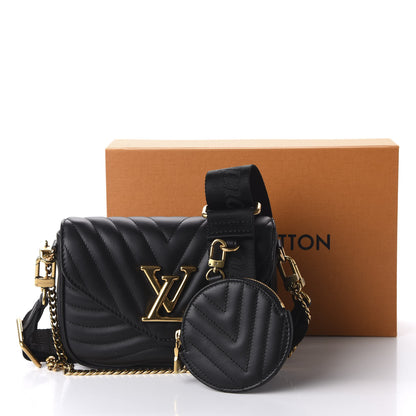 Louis Vuitton Calfskin New Wave Multi Pochette Black 10 of 10