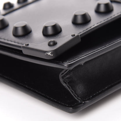 Prada City Calfskin Cahier Studded Mini Bag Black 9 of 13