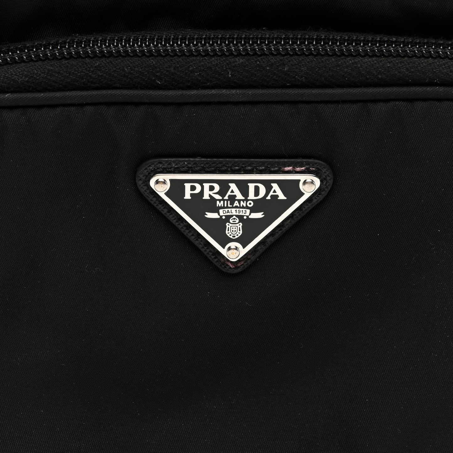 Re-Nylon Saffiano Belt Bag Black