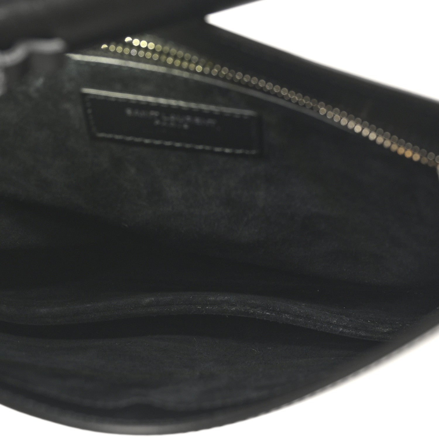 Saint Laurent Patent Calfskin Sadie Shoulder Bag Black 5 of 9