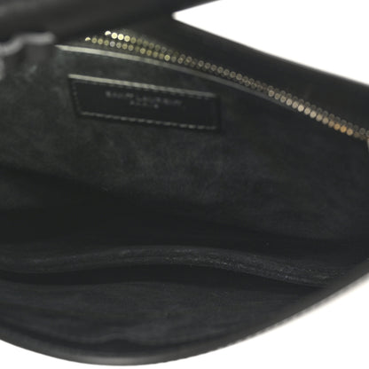 Saint Laurent Patent Calfskin Sadie Shoulder Bag Black 5 of 9