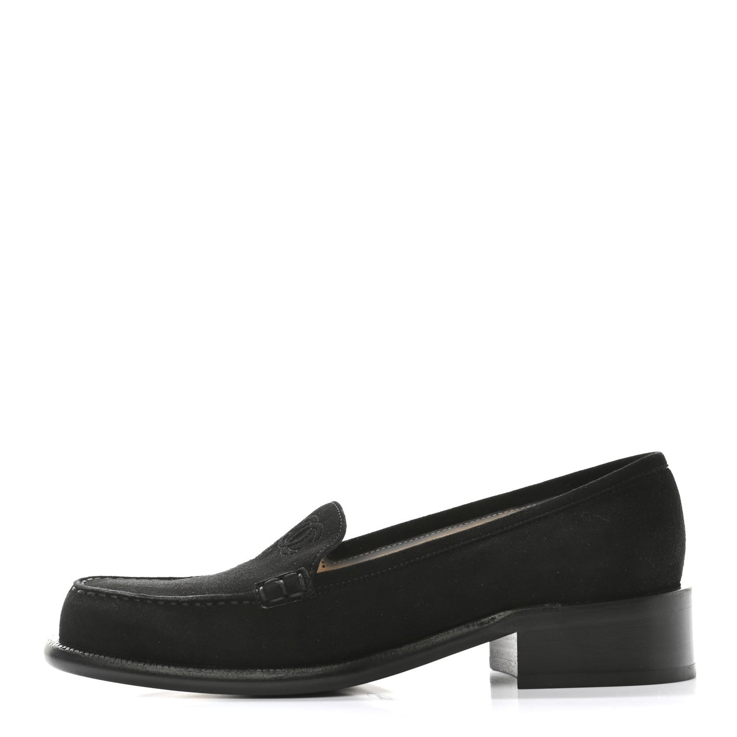 Suede CC Mocassin Loafers 37 Black