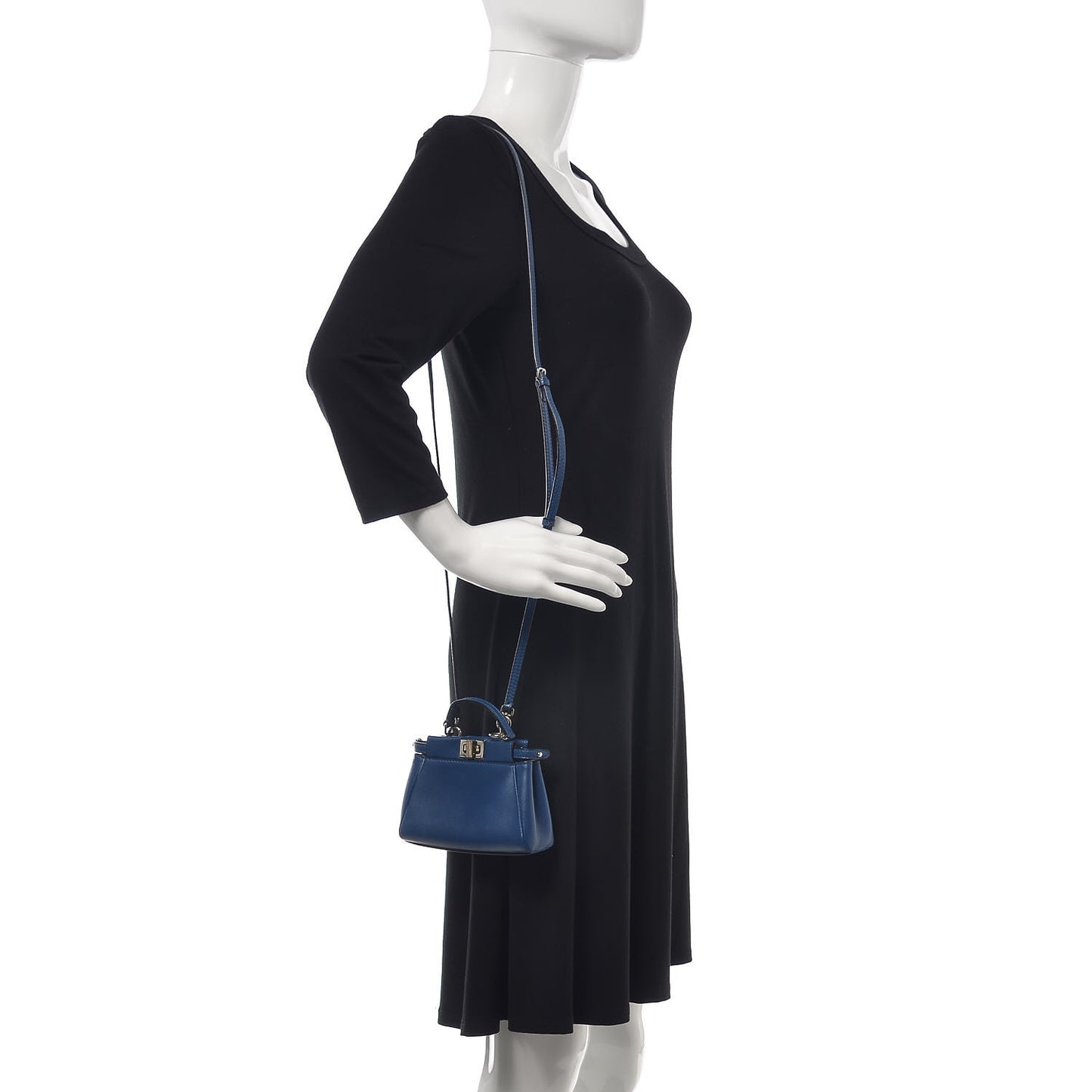 Shiny Nappa Micro Peekaboo Iconic Satchel Iris