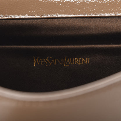 Saint Laurent Textured Patent Calfskin Large Belle De Jour Clutch Tobacco 6 of 7