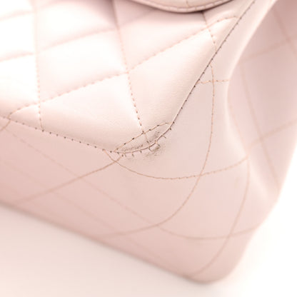 Chanel Lambskin Quilted Jumbo Double Flap Light Pink 14 of 18
