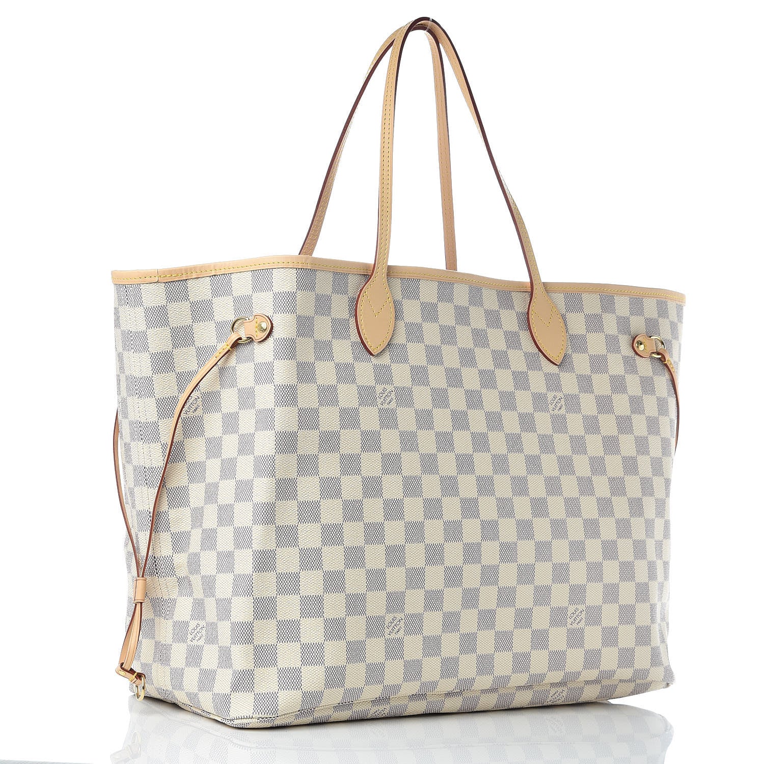 Louis Vuitton Damier Azur Neo Neverfull GM Rose Ballerine 4 of 12