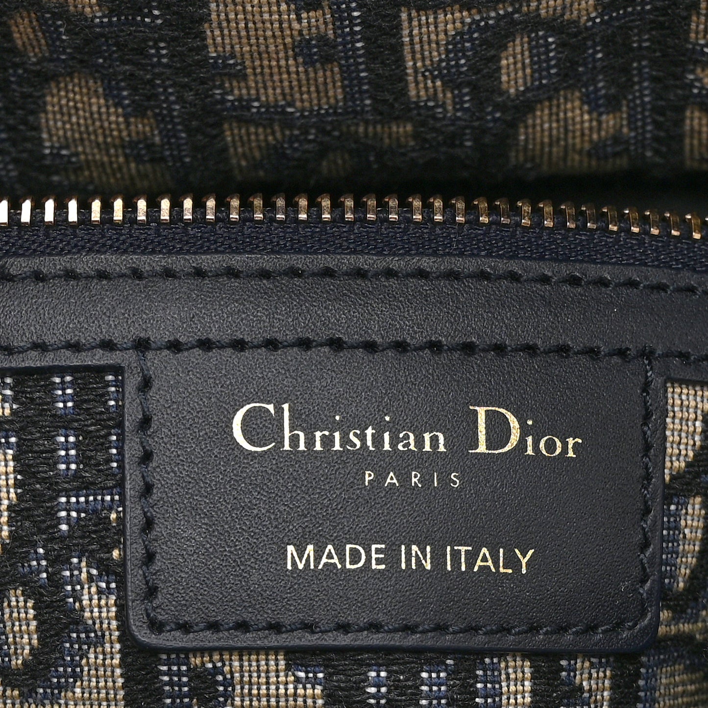 Wicker Oblique Medium Lady Dior Bag Blue