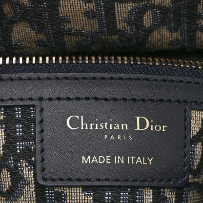 Christian Dior Wicker Oblique Medium Lady Dior Bag Blue 6 of 10