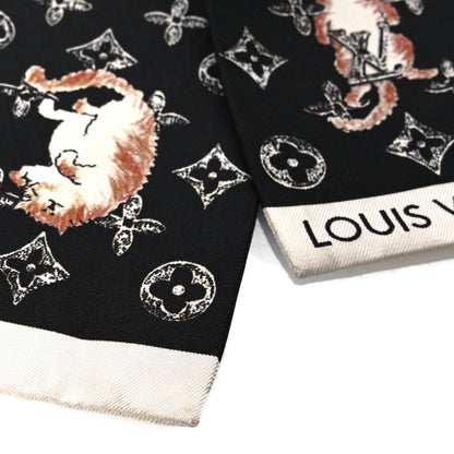 Louis Vuitton Silk Catogram Classic Bandeau Black 3 of 3