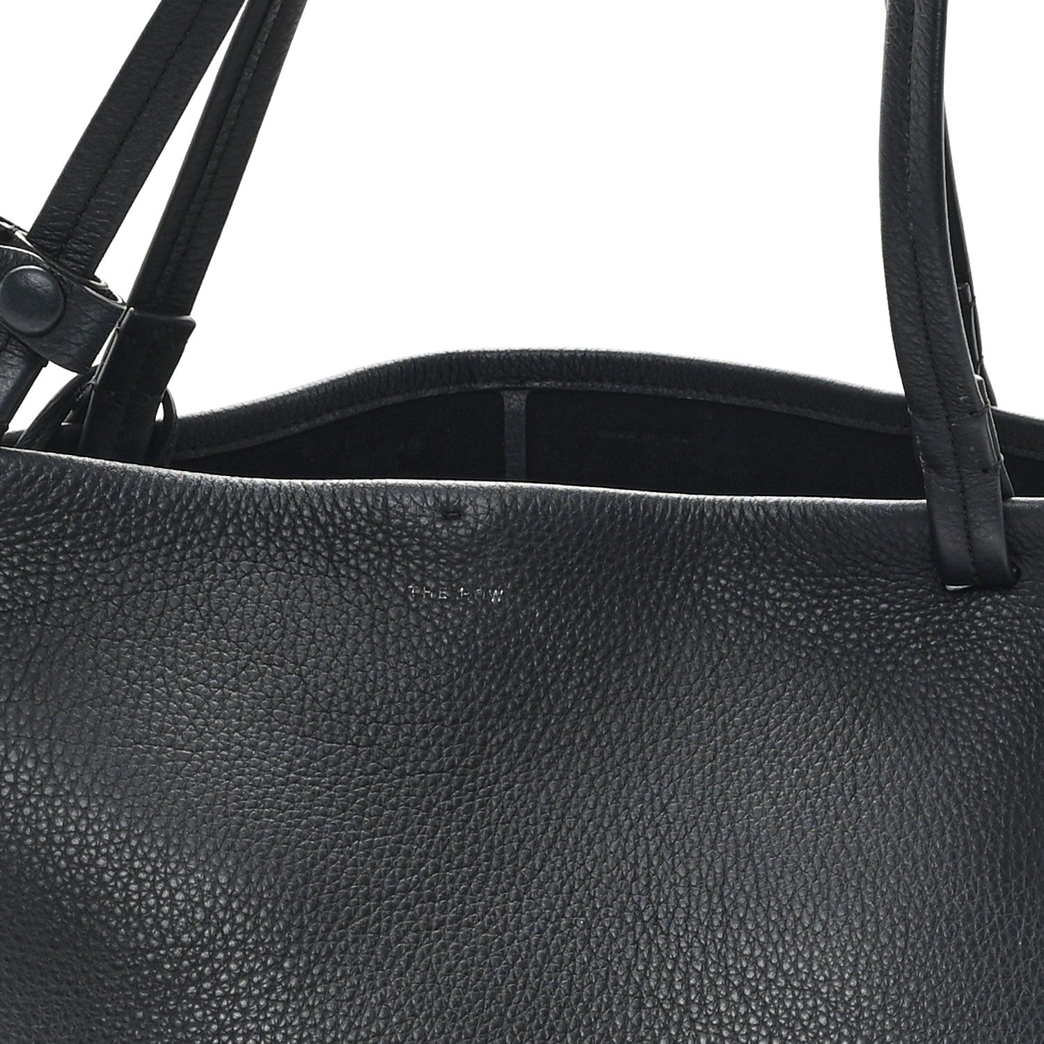 The Row Grained Calfskin Park Tote Three Black 8 of 11