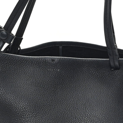 The Row Grained Calfskin Park Tote Three Black 8 of 11