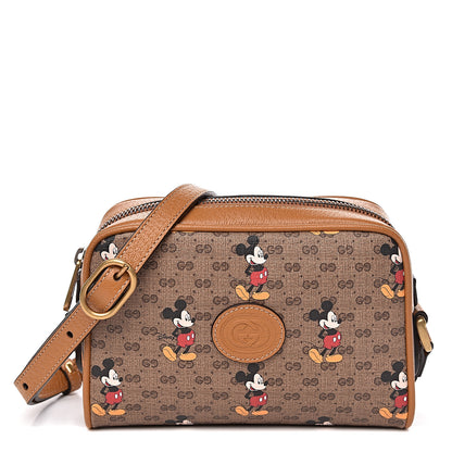 Gucci X DISNEY Mini Vintage GG Supreme Monogram Mickey Mouse Shoulder Bag Beige Vintage Sun Oil 1 of 11