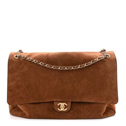 Chanel Suede Calfskin Souplissimo Maxi Flap Camel 1 of 10