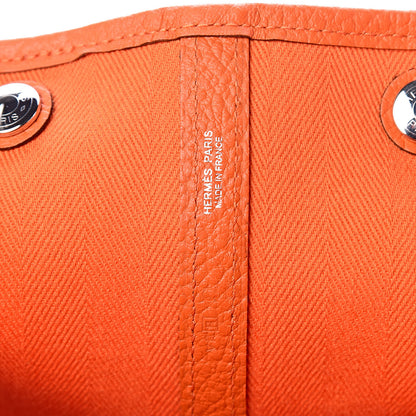 Hermes Toile Negonda Garden Party Tote 36 MM Orange 6 of 12