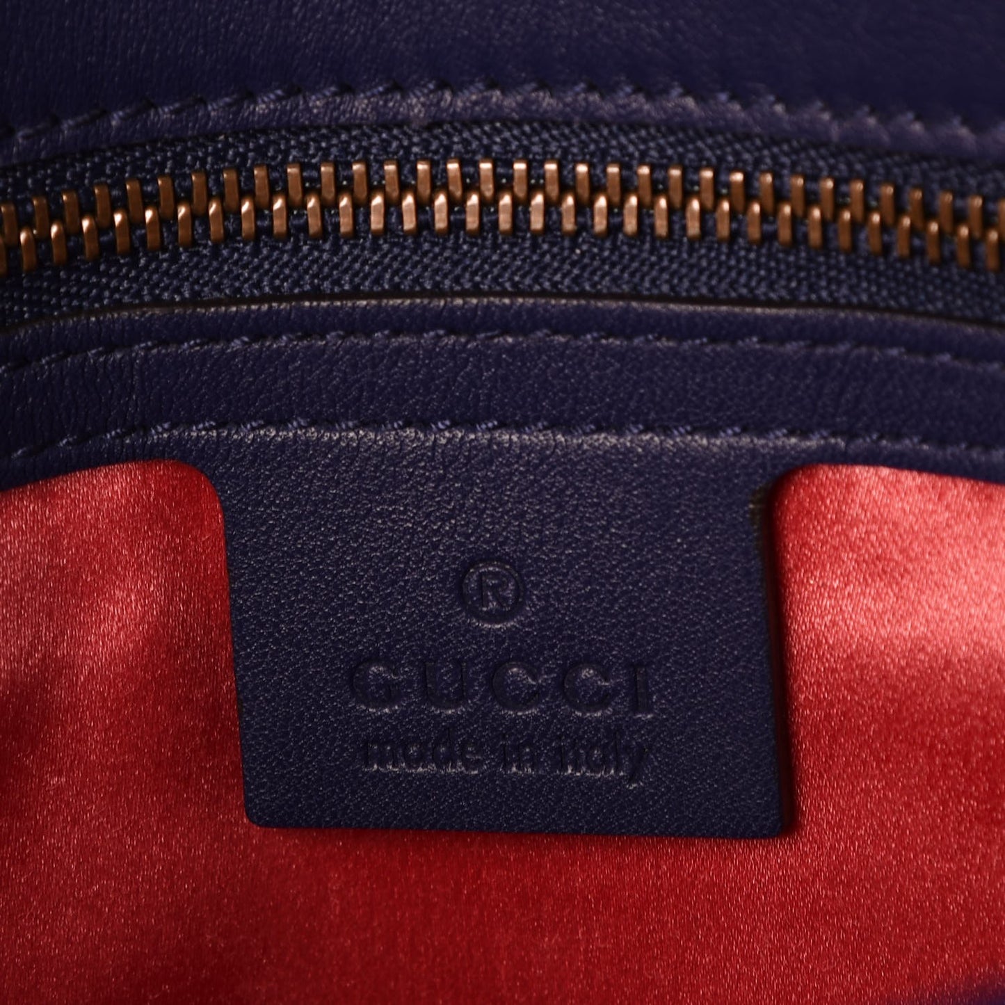Velvet Matelasse Medium GG Marmont Shoulder Bag Cobalt Blue