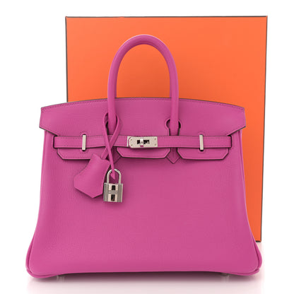 Hermes Taurillon Novillo Verso Birkin 25 Magnolia Sienne 13 of 13