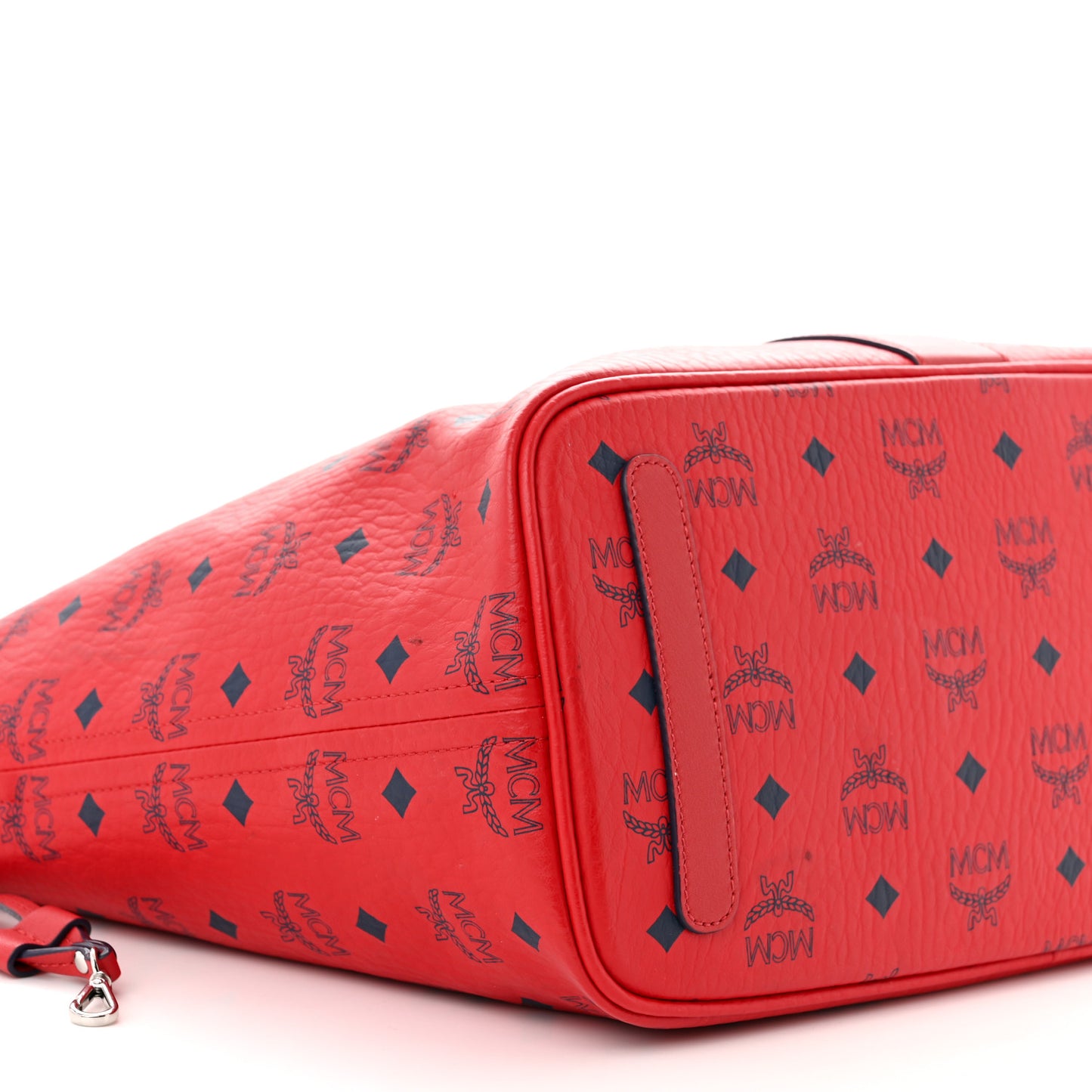 Visetos Medium Liz Reversible Shopper Tote Ruby Red