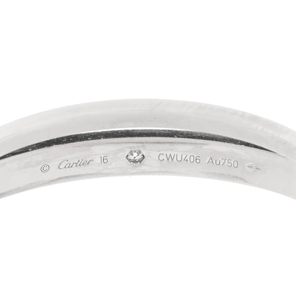 Cartier 18K White Gold 12 Diamond Double LOVE Bracelet 16 4 of 9