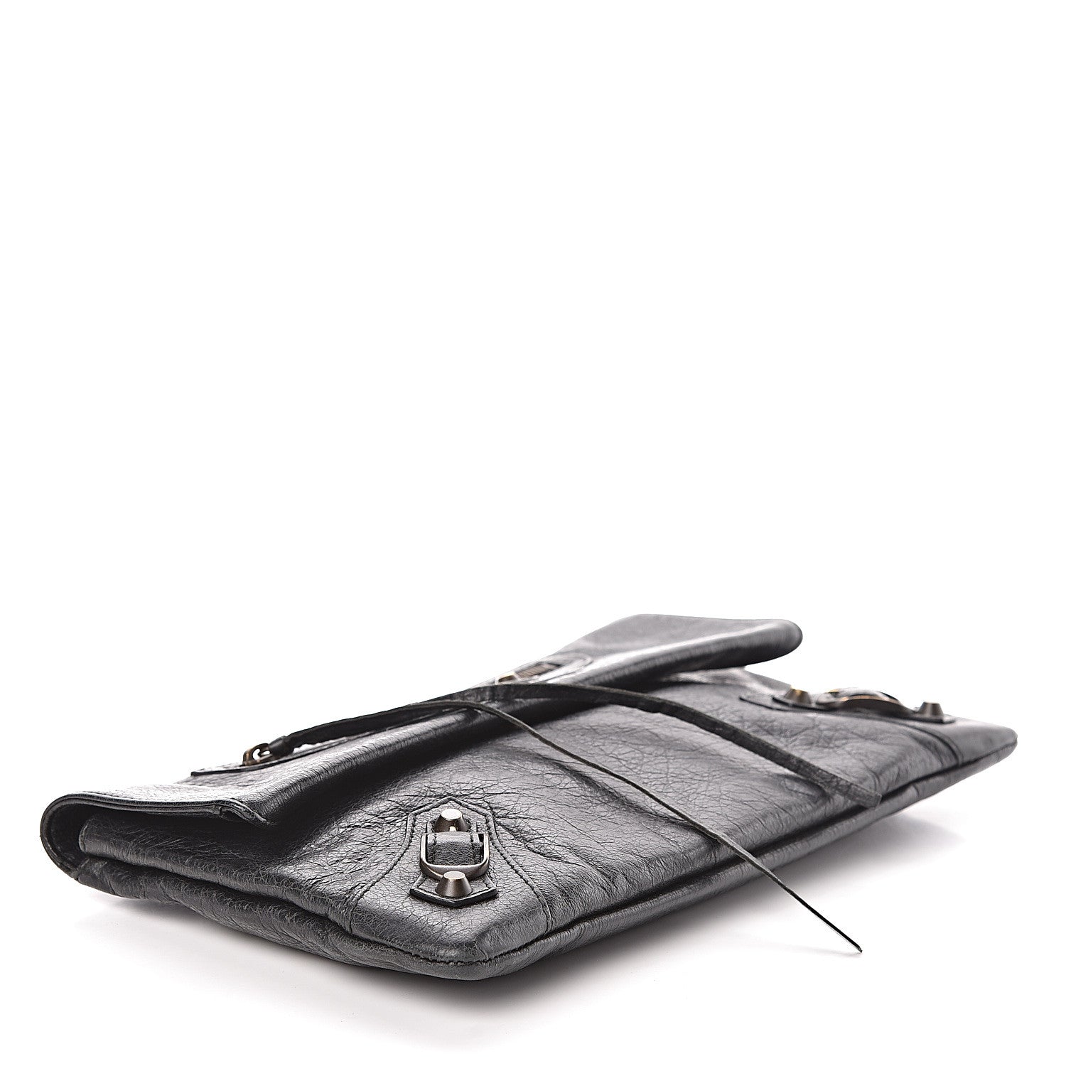 Balenciaga Agneau Classic Hardware Envelope Clutch Black 4 of 8