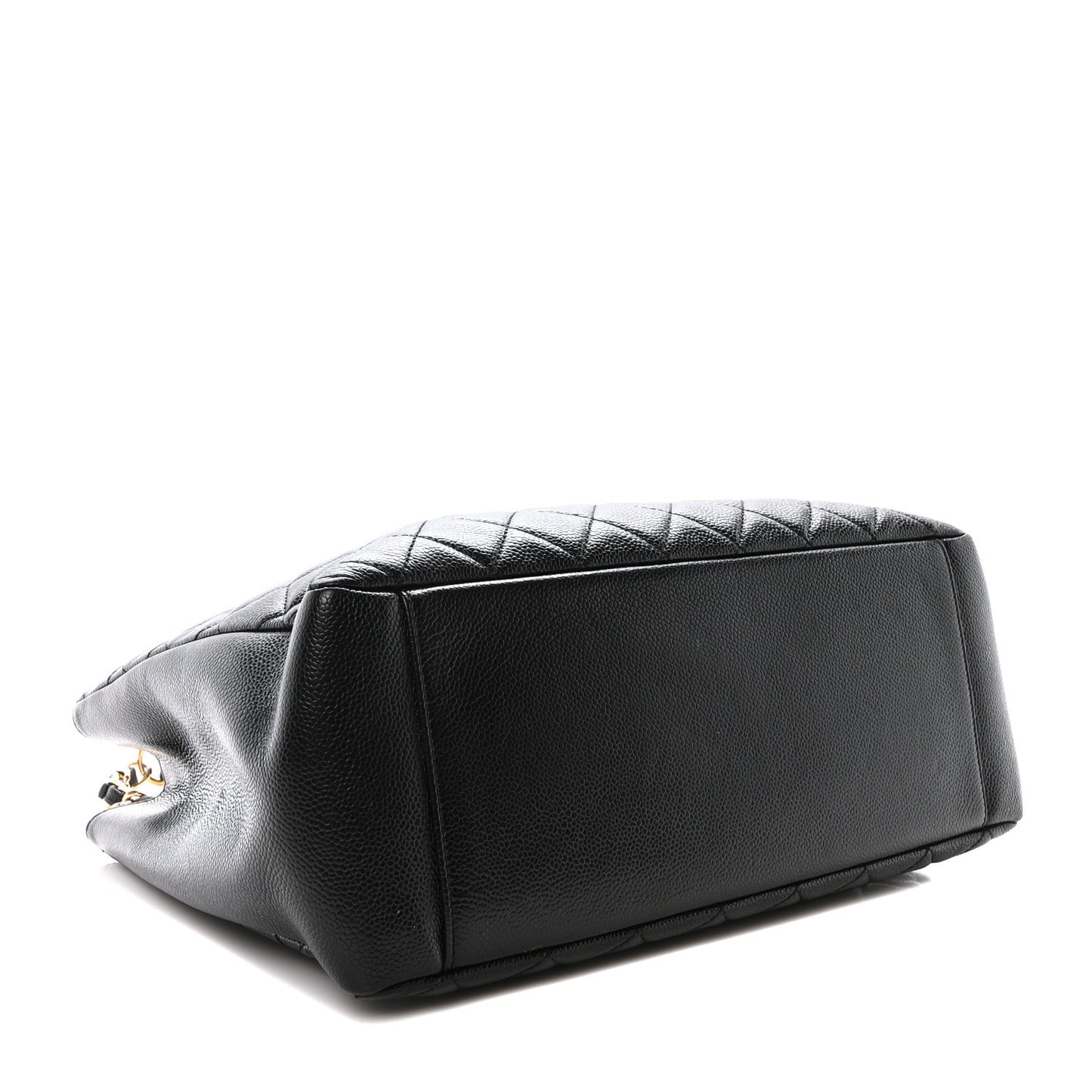 Caviar Quilted Grand Shopping Tote GST Black