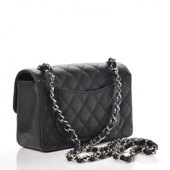 Chanel Caviar Quilted Mini Rectangular Flap Black 3 of 9