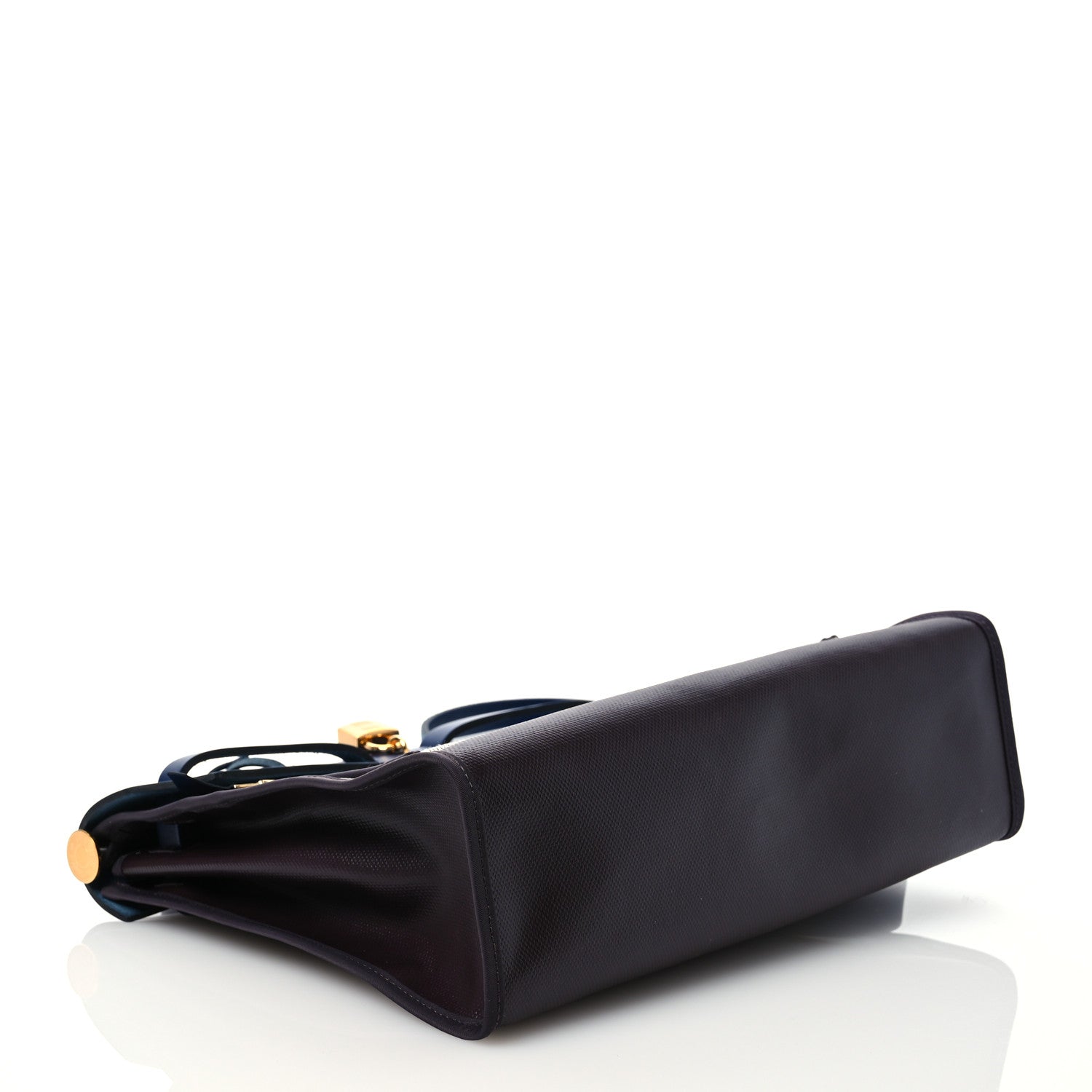 Hermes Toile H Berline Vache Hunter Herbag Zip PM 31 Cassis Ecru Black Bleu Saphir 5 of 14