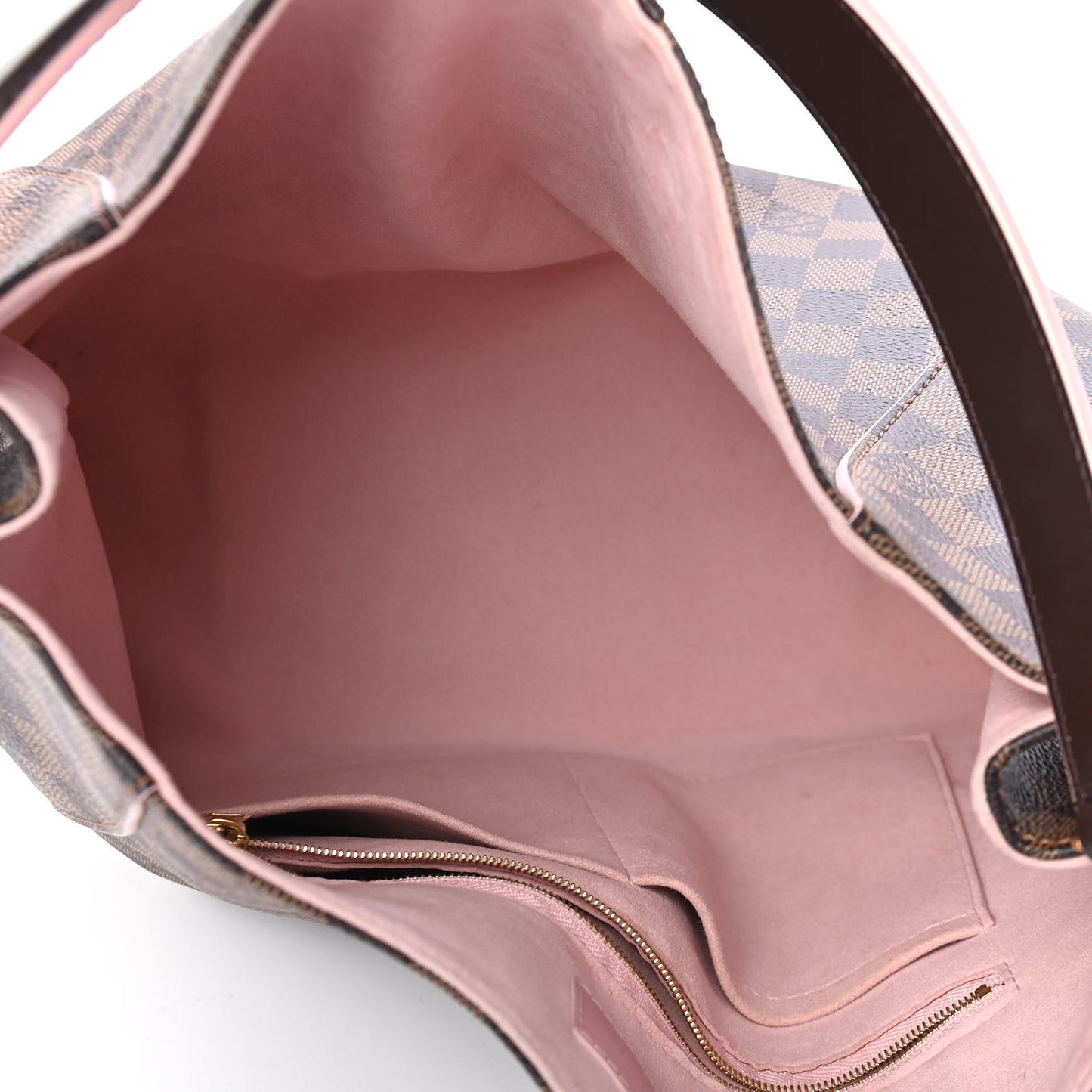 Damier Ebene Caissa Hobo Rose Ballerine