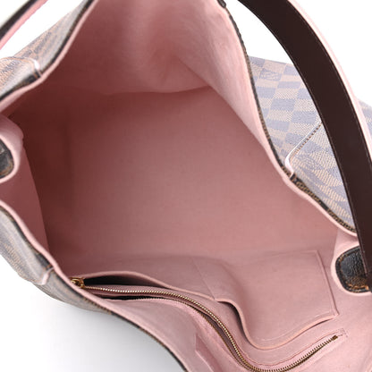Louis Vuitton Damier Ebene Caissa Hobo Rose Ballerine 5 of 10