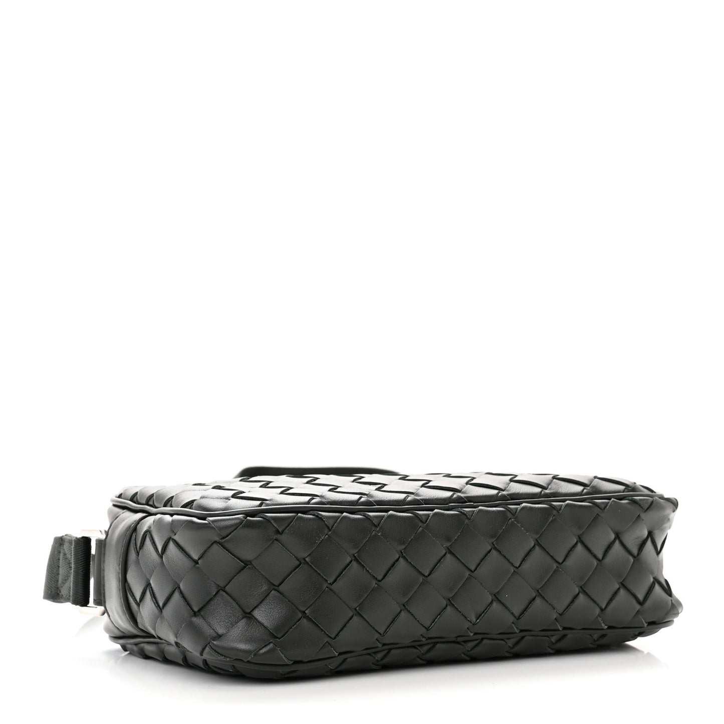 Calfskin Intrecciato Small Camera Bag Dark Green