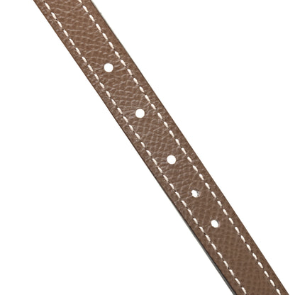 Hermes Epsom Swift 13mm Focus Belt 80 Etoupe White 4 of 5