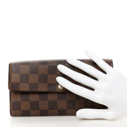 Louis Vuitton Damier Ebene Sarah Wallet 2 of 8