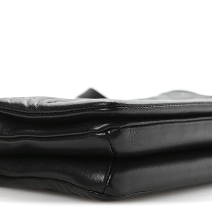 Louis Vuitton Lambskin Embossed Monogram Pochette Coussin Crossbody Black 14 of 19