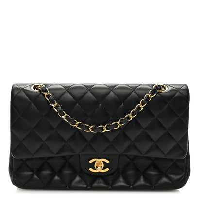 Chanel Lambskin Quilted Medium Double Flap Black 1 of 10