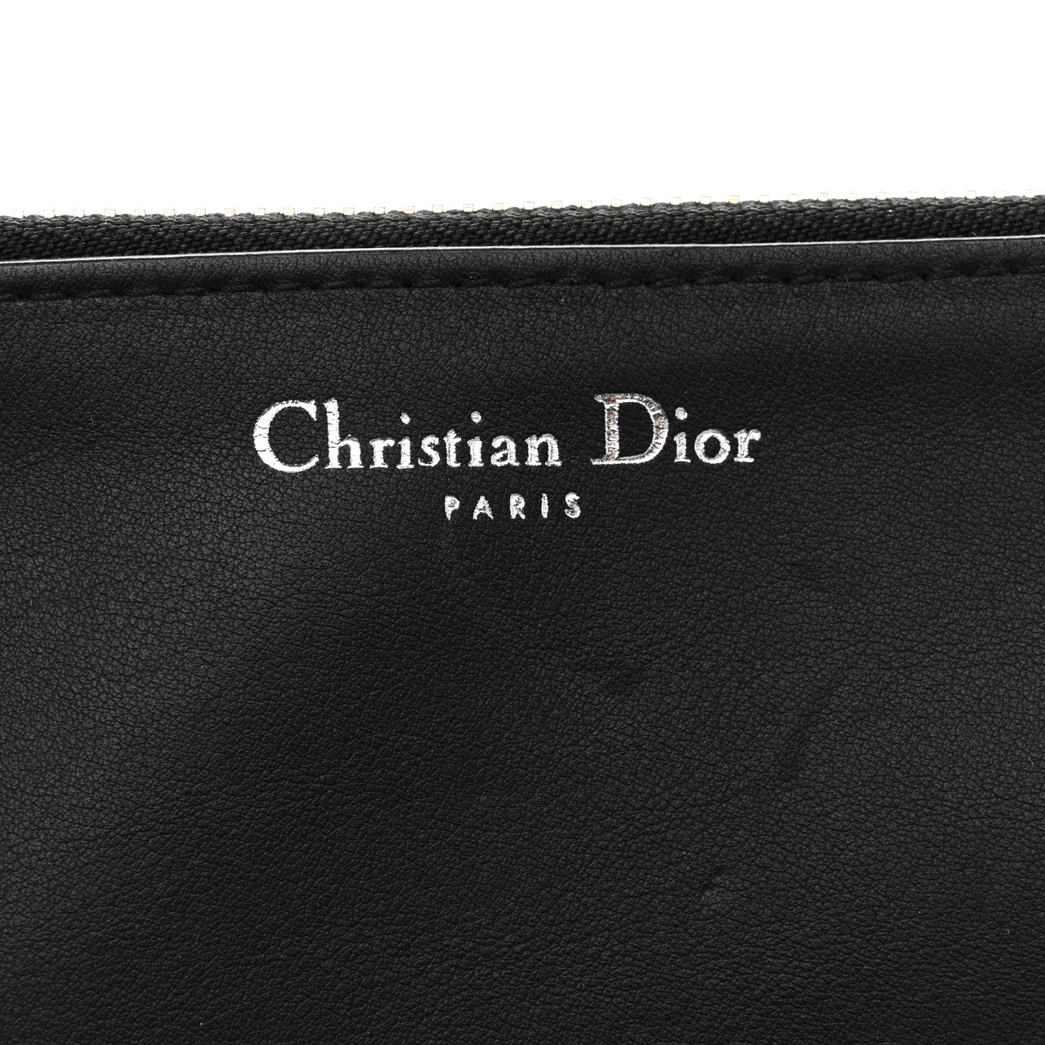 Christian Dior Calfskin Diorissimo Pouch Black 6 of 10