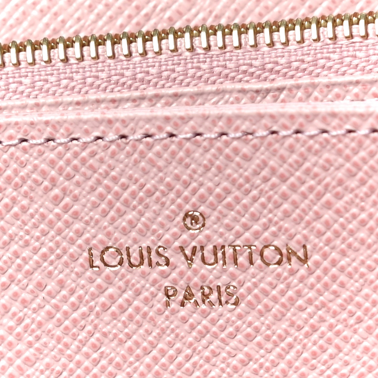 Damier Azur Zippy Wallet Rose Ballerine