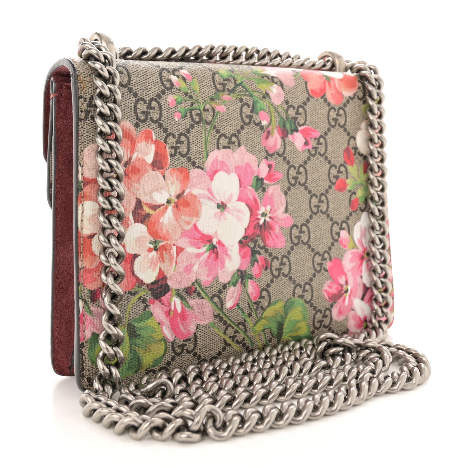 Gucci GG Supreme Monogram Blooms Mini Dionysus Shoulder Bag Beige Multicolor Dry Rose 3 of 12