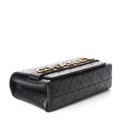 Chanel Calfskin Quilted Enchained Flap Black 4 of 12