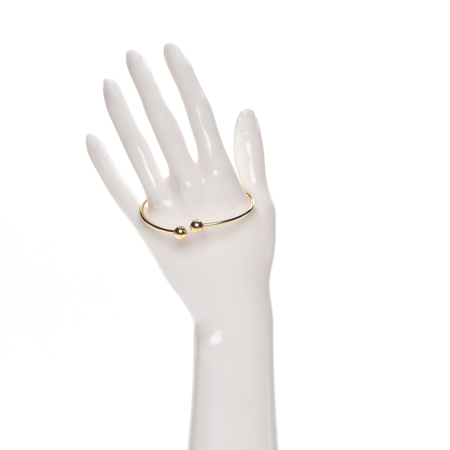 Tiffany 18K Yellow Gold HardWear Ball Wire Bracelet 4 of 8
