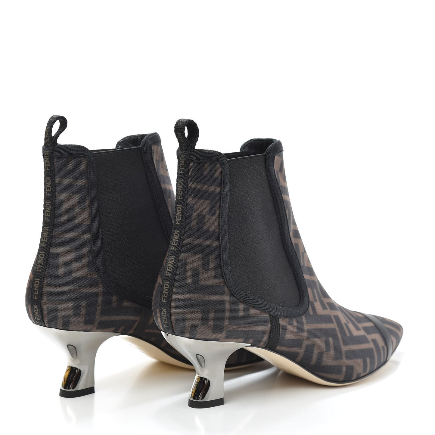 Mesh Tulle FF Colibri 55mm Ankle Booties 39.5 Tobacco Moro Black