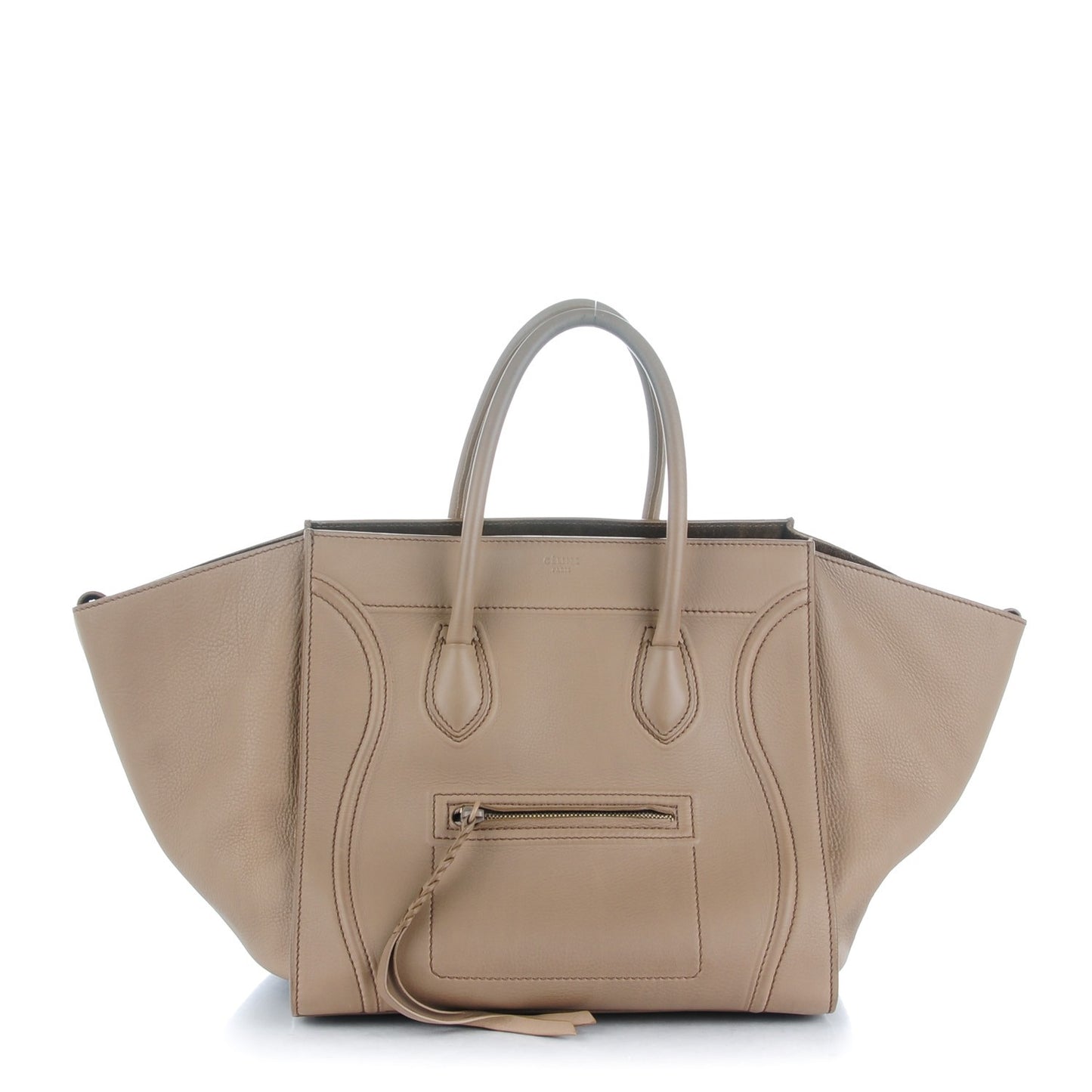 Supple Calfskin Medium Phantom Luggage Beige