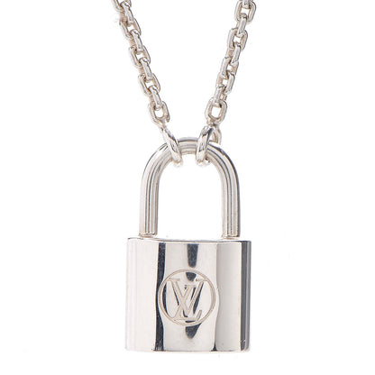 Louis Vuitton Sterling Silver Lockit Necklace 4 of 6