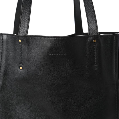 Chloe Smooth Calfskin Medium Milo Shopping Tote Black 9 of 11
