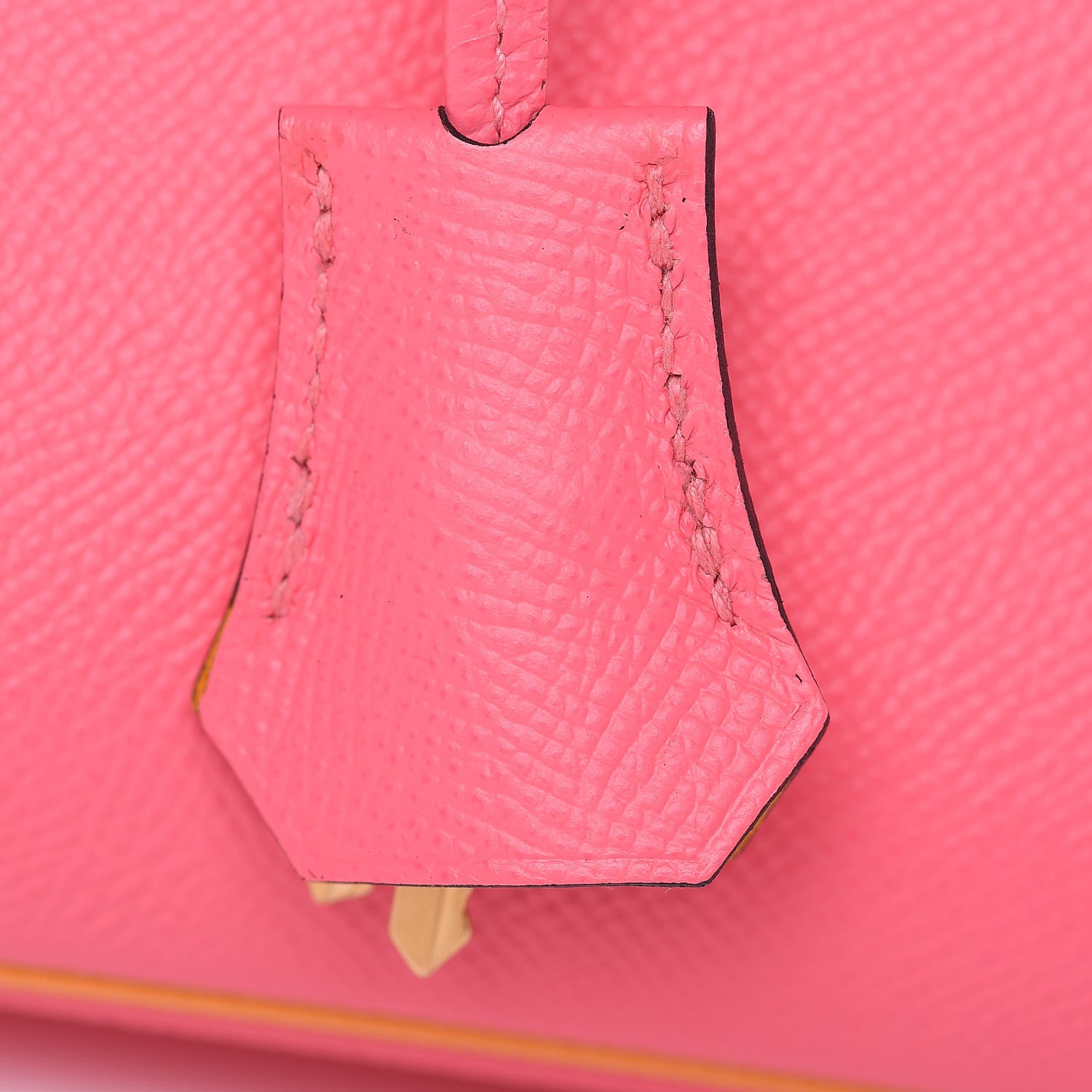 Hermes Epsom Horseshoe Birkin 30 Rose Azalee Jaune D'or 31 of 33