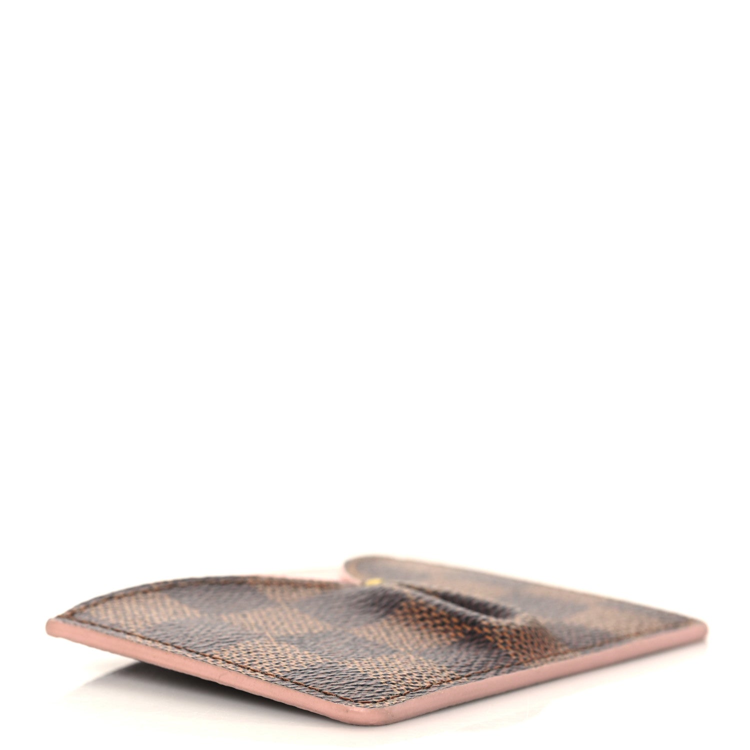Louis Vuitton Damier Ebene Caissa Card Holder Rose Ballerine 4 of 7