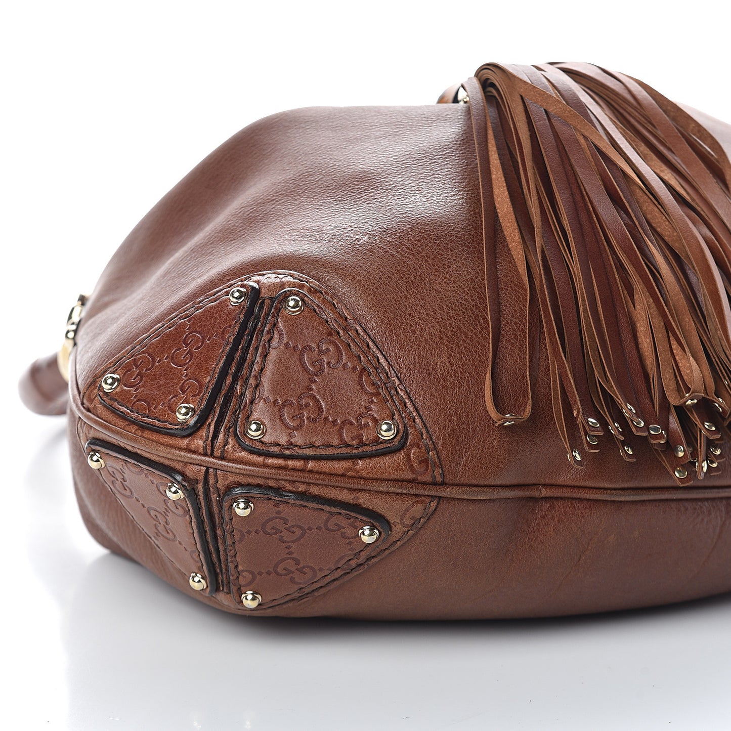 Calfskin Large Indy Top Handle Hobo Brown