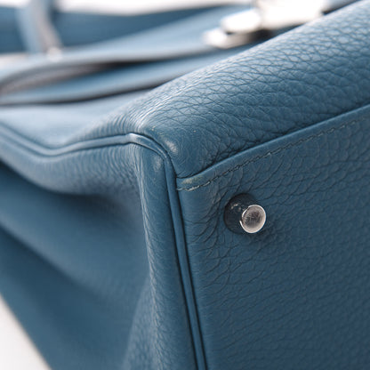 Hermes Togo Kelly Retourne 35 Cobalt 10 of 14
