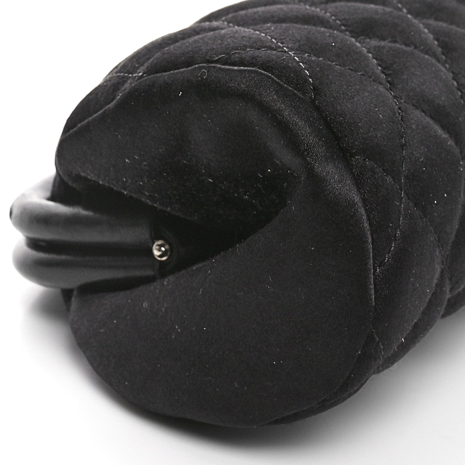 Chanel Satin Quilted Timeless Clutch Black 9 of 11