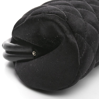 Chanel Satin Quilted Timeless Clutch Black 9 of 11