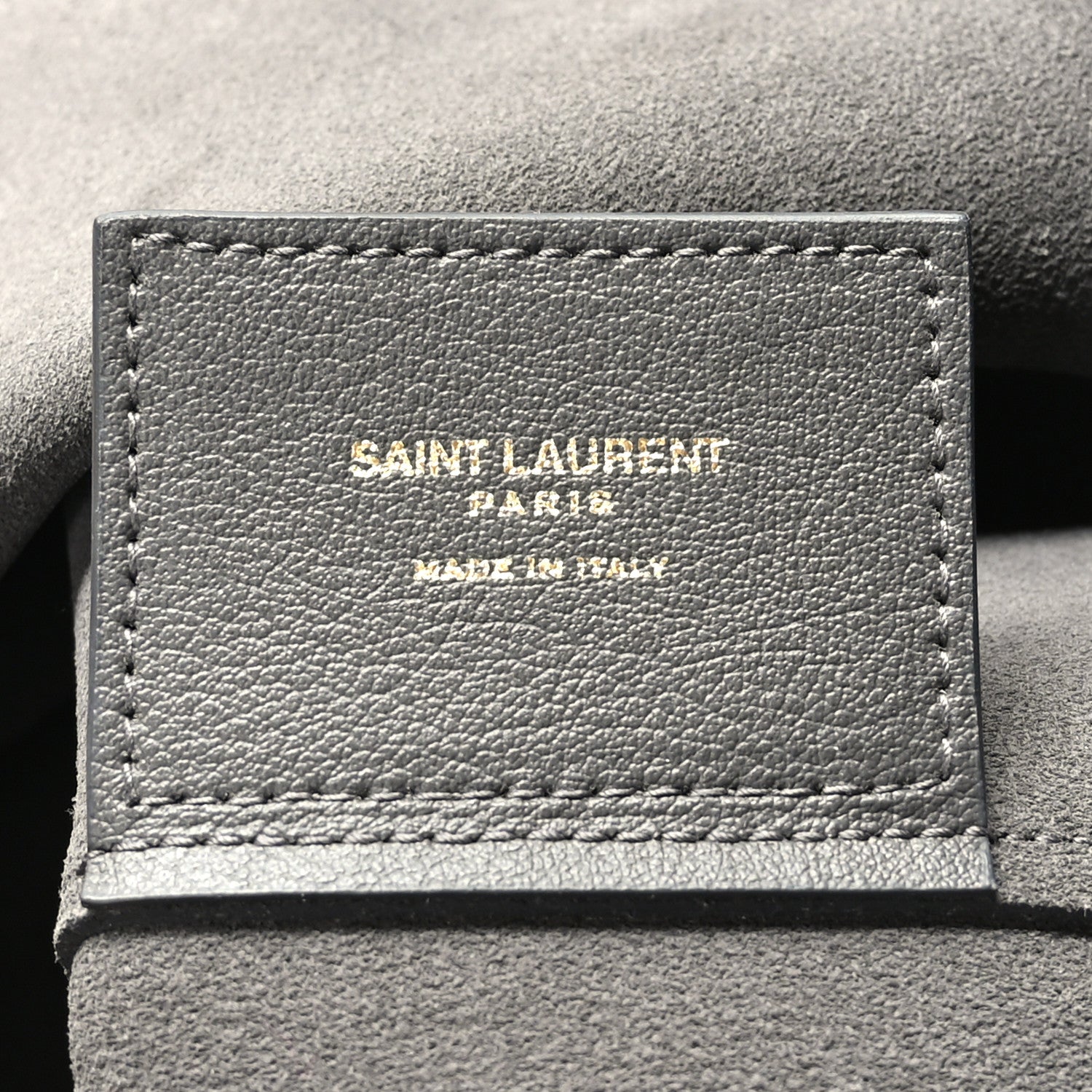 Saint Laurent Calfskin Large Shopping Tote Asphalt 7 of 12