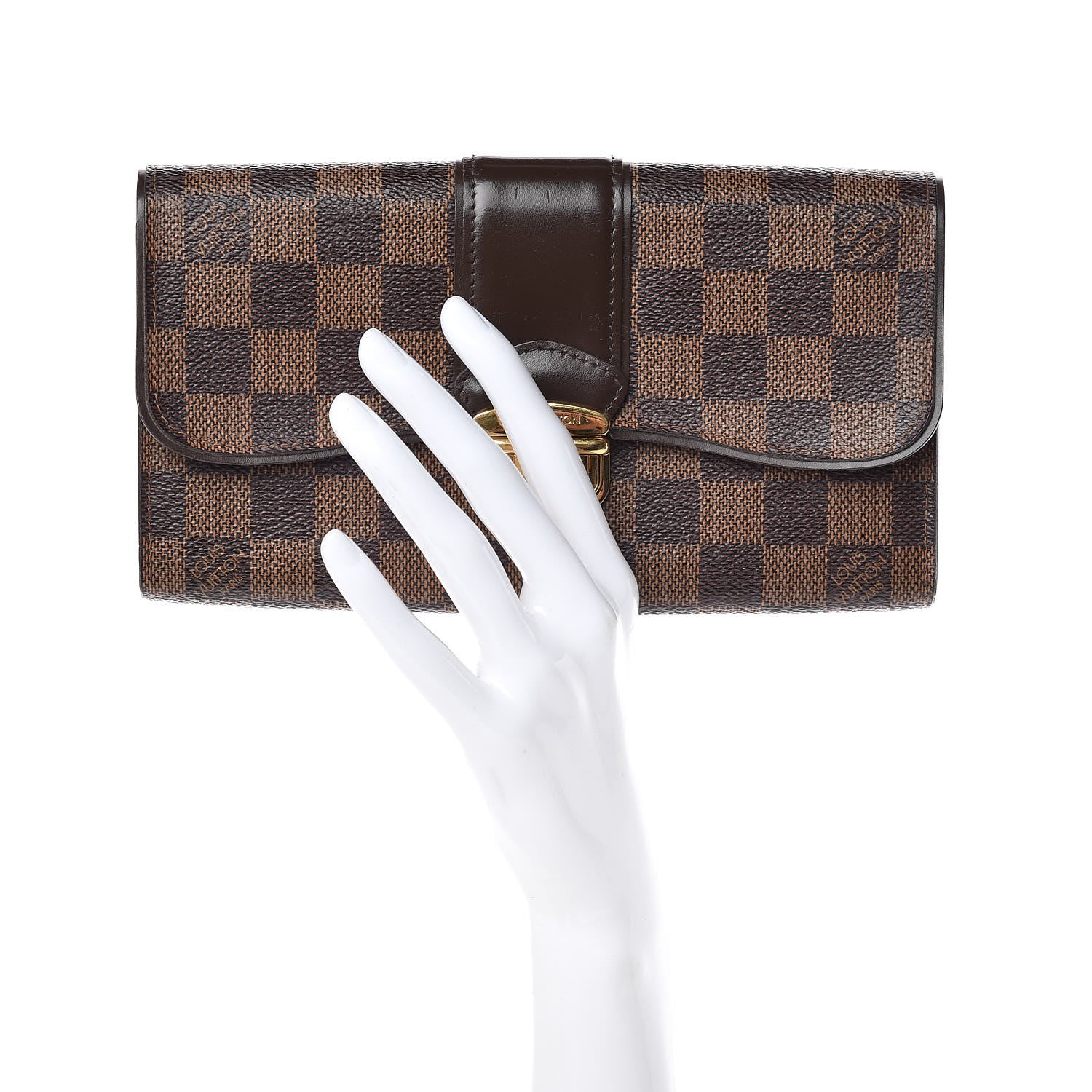Louis Vuitton Damier Ebene Sistina Wallet 2 of 12